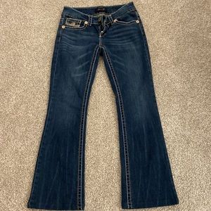 Seven7 Women's Boot Cut Jeans - Dark Blue